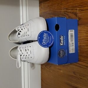 Womens white leather Keds